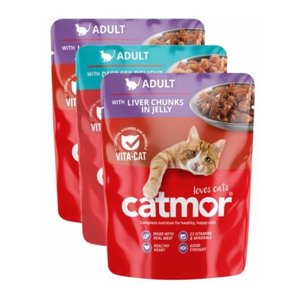 COMBO CATMOR CAT FOOD ASSORTED 3X70G